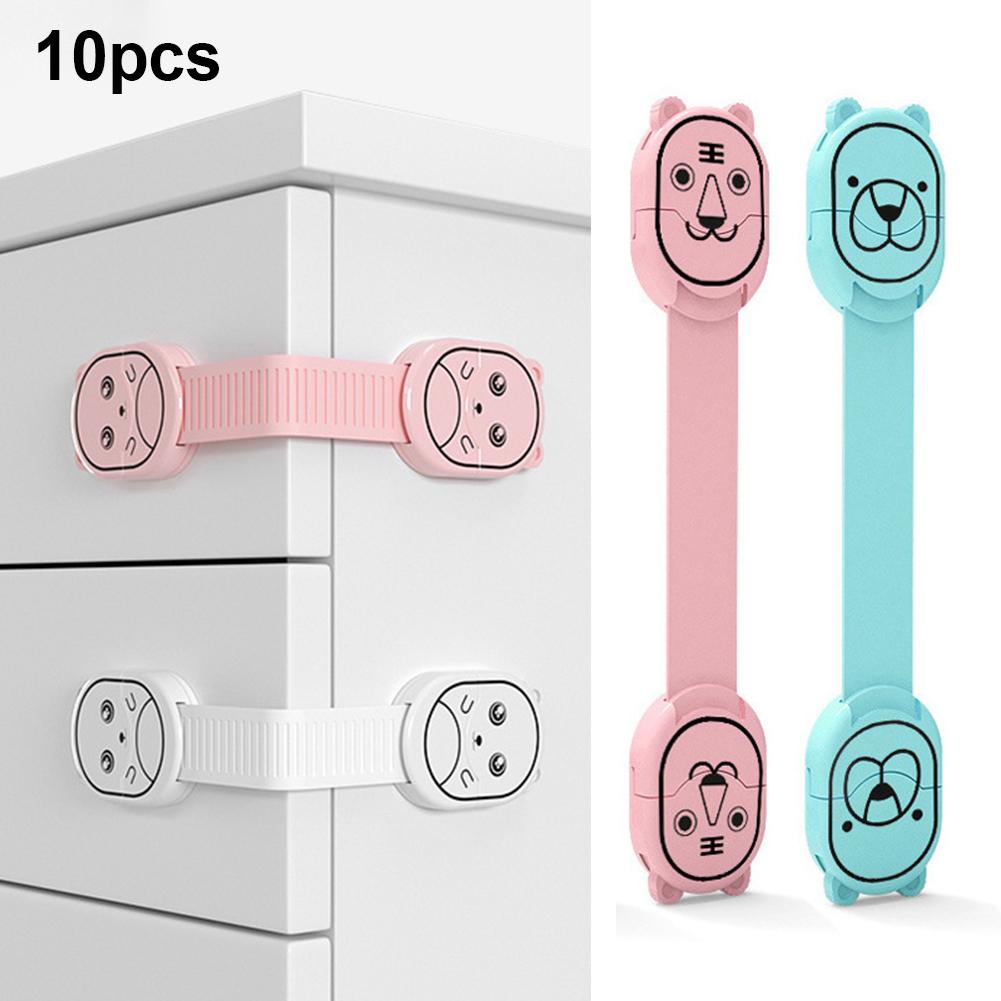 Cerradura de seguridad para bebés Puerta de cajón de plástico, armario para baño, pestillo de seguridad, cajones, armarios, producto a prueba de niños