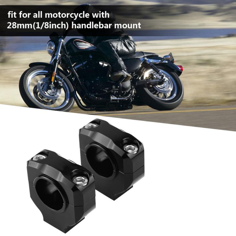 1 par motorcykel styrestang monteret klemme løfterstang 28mm stig motorcykel styr stigrampe aluminiumslegering universal