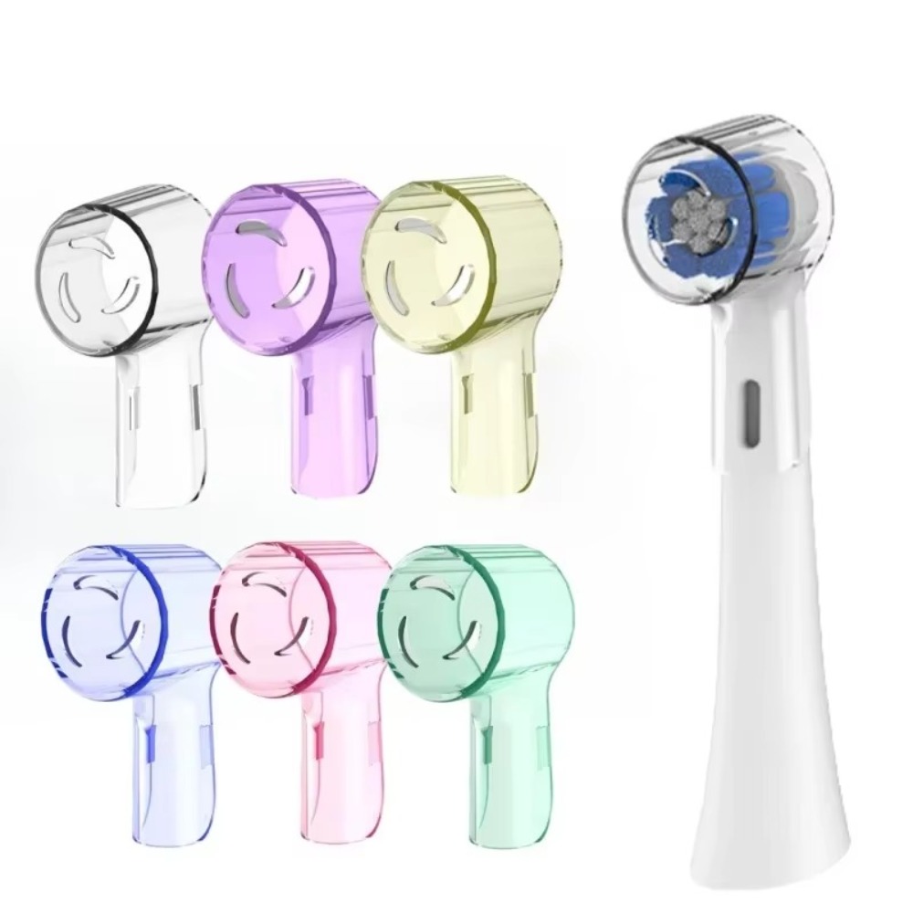 4PCS Plastic Toothbrush Heads Dustproof Cover Replacement Heads Transparent Electric Toothbrush Caps Toothbrush Head Covers