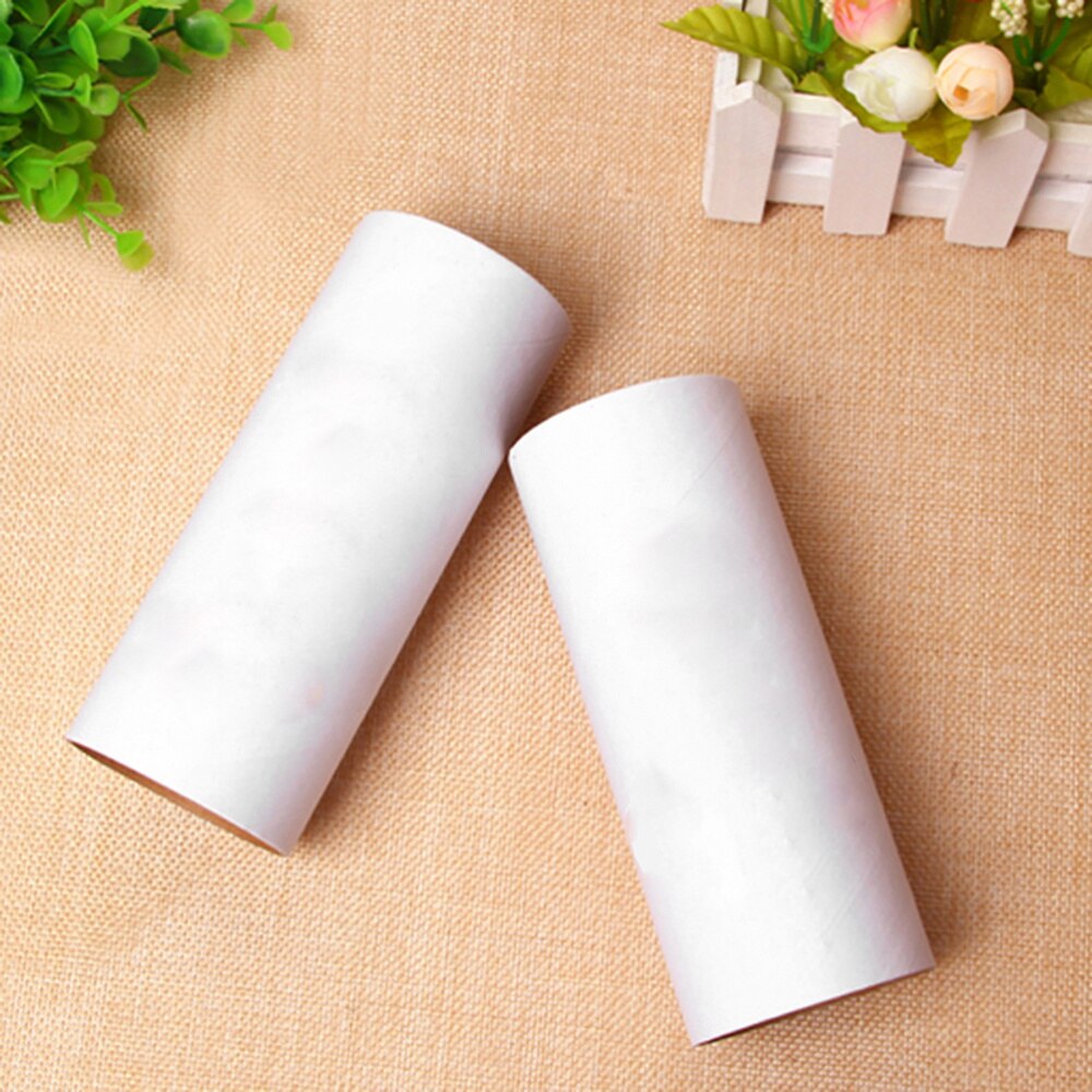 24PCS White Durable Portable Easy to Use Cardboard Tubes Kraft Paper Containers for Children Craft