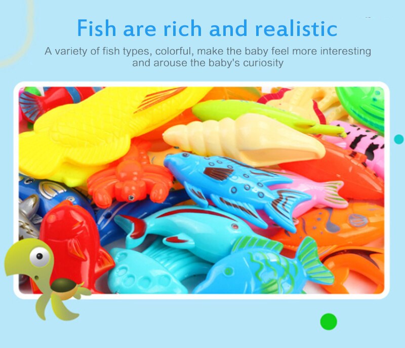 Kinderen Jongen Meisje Vissen Speelgoed Set Magnetische Play Water Baby Speelgoed Vis Vierkante Voor Kinderen 25/26/39 stuks Zomer Pretend Huis