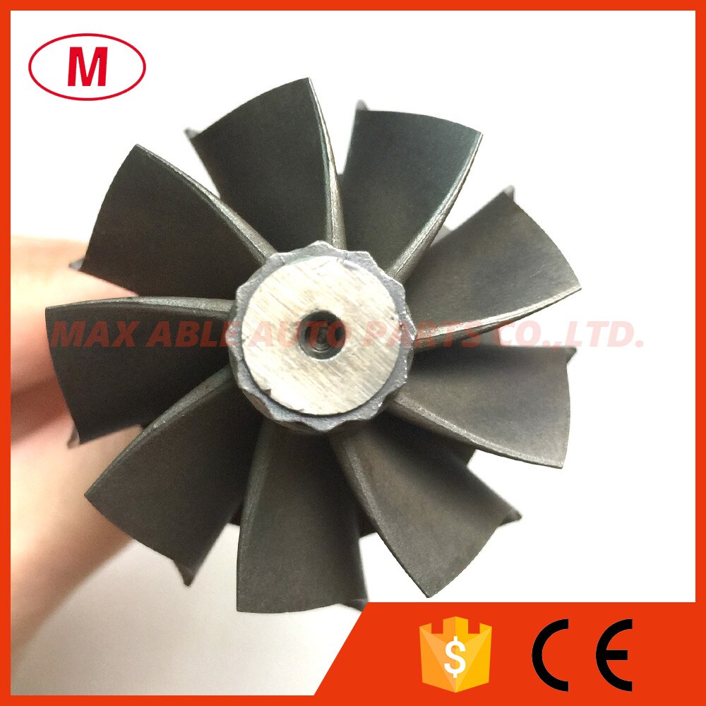 GT2860R Ball bearing Turbo turbine shaft&wheel/Turbo turbine wheel 46.95/53.7mm 9 blades 103mm for Thurbocharger