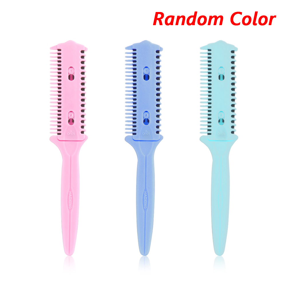 3 Stks/set Professionele Roestvrij Staal Haar Knippen Dunner Schaar Kapper Gereedschap Haar Schaar Kam Set Kappers Scharen Kit: random color