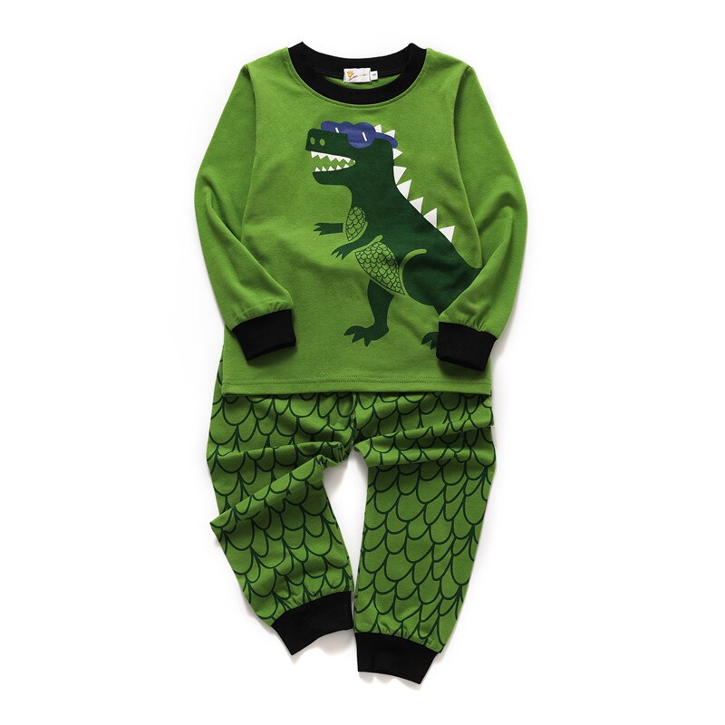 Top Brand Autumn Winter Cars Print Boys Girls Pyjamas Home Clothes Cotton Baby Sleepwear Sets