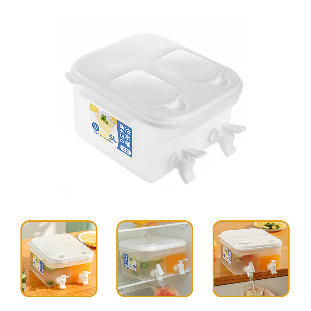 Lemonade Dispenser Iced Drink Dispenser Plastic Beverage Dispenser with Spigot