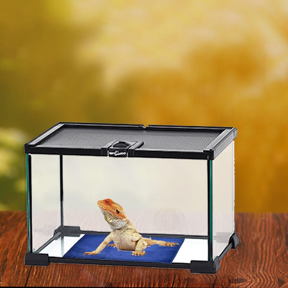 Tanque de terrario, Reptiles, tapete de calor, regulador ajustable de temperatura, almohadillas de calentamiento para mascotas, manta eléctrica para Reptiles, suministros para Reptiles: Default Title
