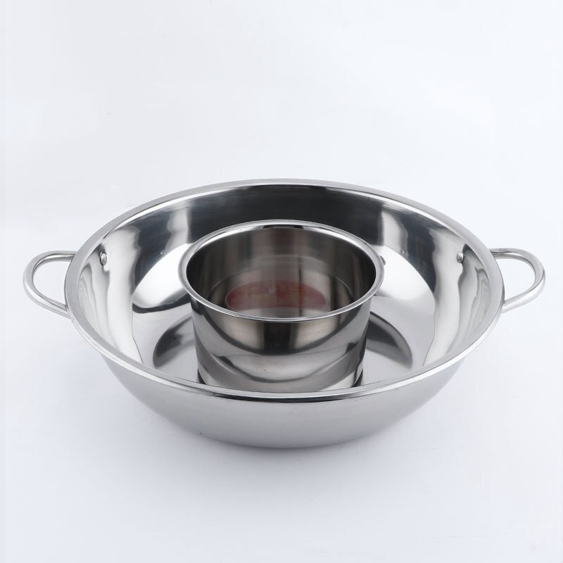 Pot Stainless Steel Divided Extra Smaller Pot 2 Handle Cooking Kitchenware Pot Cooking Supplies 11 12 12.6 13.4 Inch