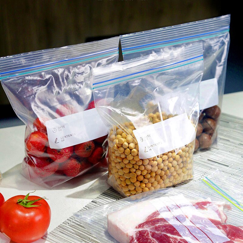 15-30PCS Silicone Food Storage Bag Reusable Fresh-keeping Bag Fruit And Vegetable Sealed Freezer Bag Leakproof Food Ziplock Bag