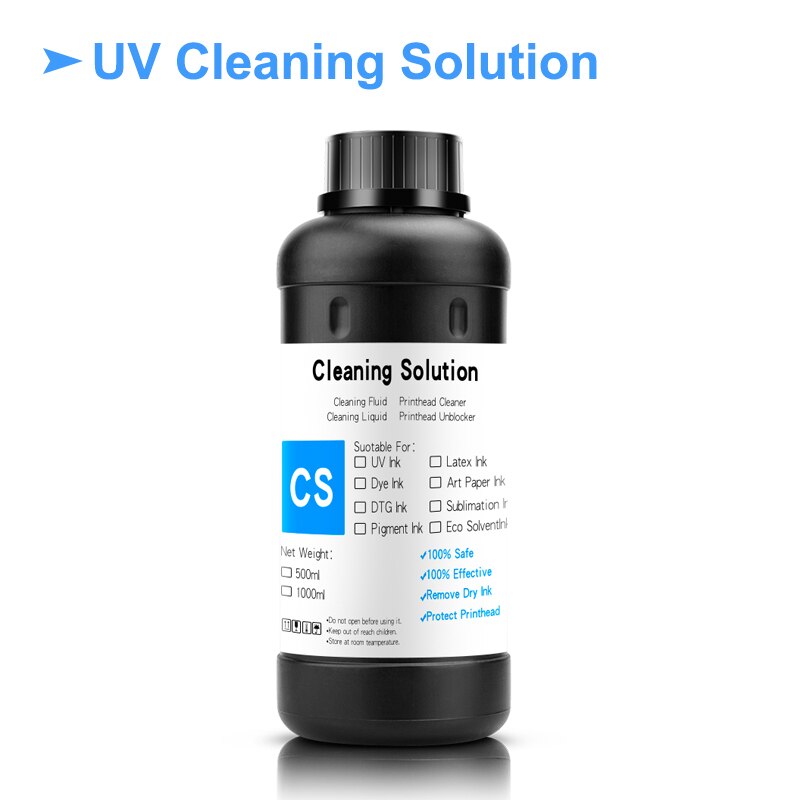 500ML LED UV tusz do Roland ECO-UV ECO-UV2/UV4/UV5/UVS LEF-12 LEF-20 LEF-30 LEF-200 LEF-300 LEC-300 LEC-330 LEC-540 LEJ-640: UV Cleaning