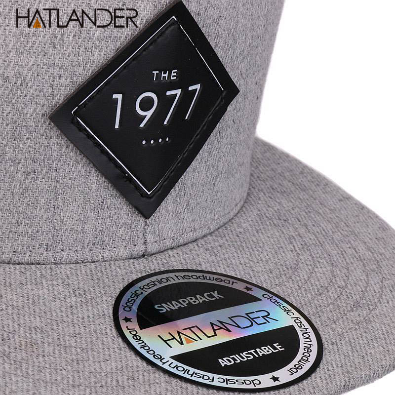 [HATLANDER] Vintage 1977 cool plat bill casquette de baseball femmes hommes gorras planas snapbacks chapeau de camionneur en plein air hip-hop snapback casquettes