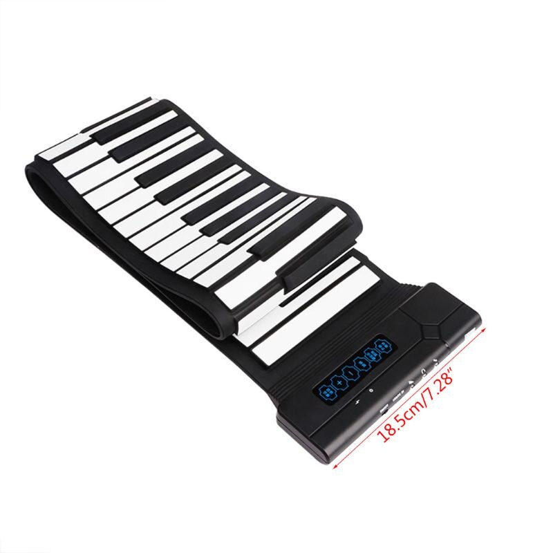Flexible 88 Keys Usb Flexible Roll Up Roll-Up Electronic Piano Keyboard