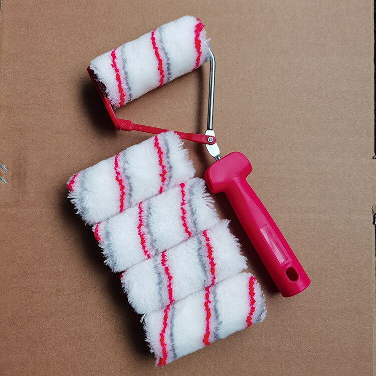 4 inch wall painting tool drum brush paint brush DIY corner drum brush: Mix 5