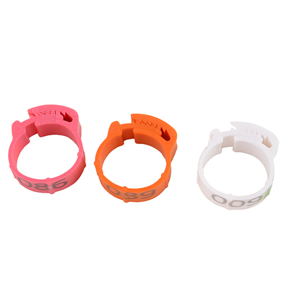 100 Pcs 20/24/27mm Identify Ring Carrier Pigeon Training Supplies Leg Number Bird Bands for Pigeon Chicks Bantam Chicken