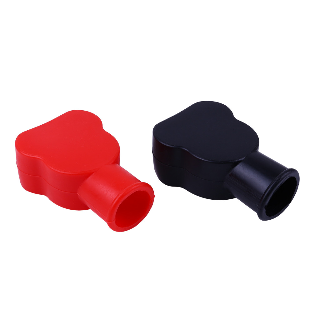 2 pc Car Battery Negative Positive Terminal Covers Cap Boat Insulating Protector