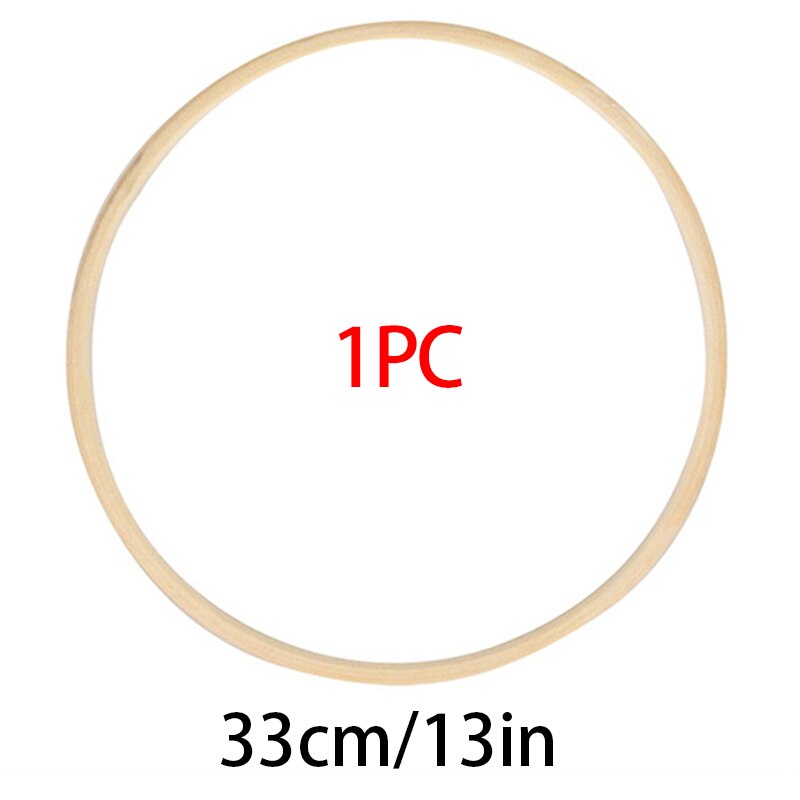 8-40cm Mini Holz Stickerei Kreuz Stich Bambus Band Für Bausatz Ring Stickerei Band Rahmen Große NäHenne Werkzeuge zubehör Dekor: 1PC--33cm