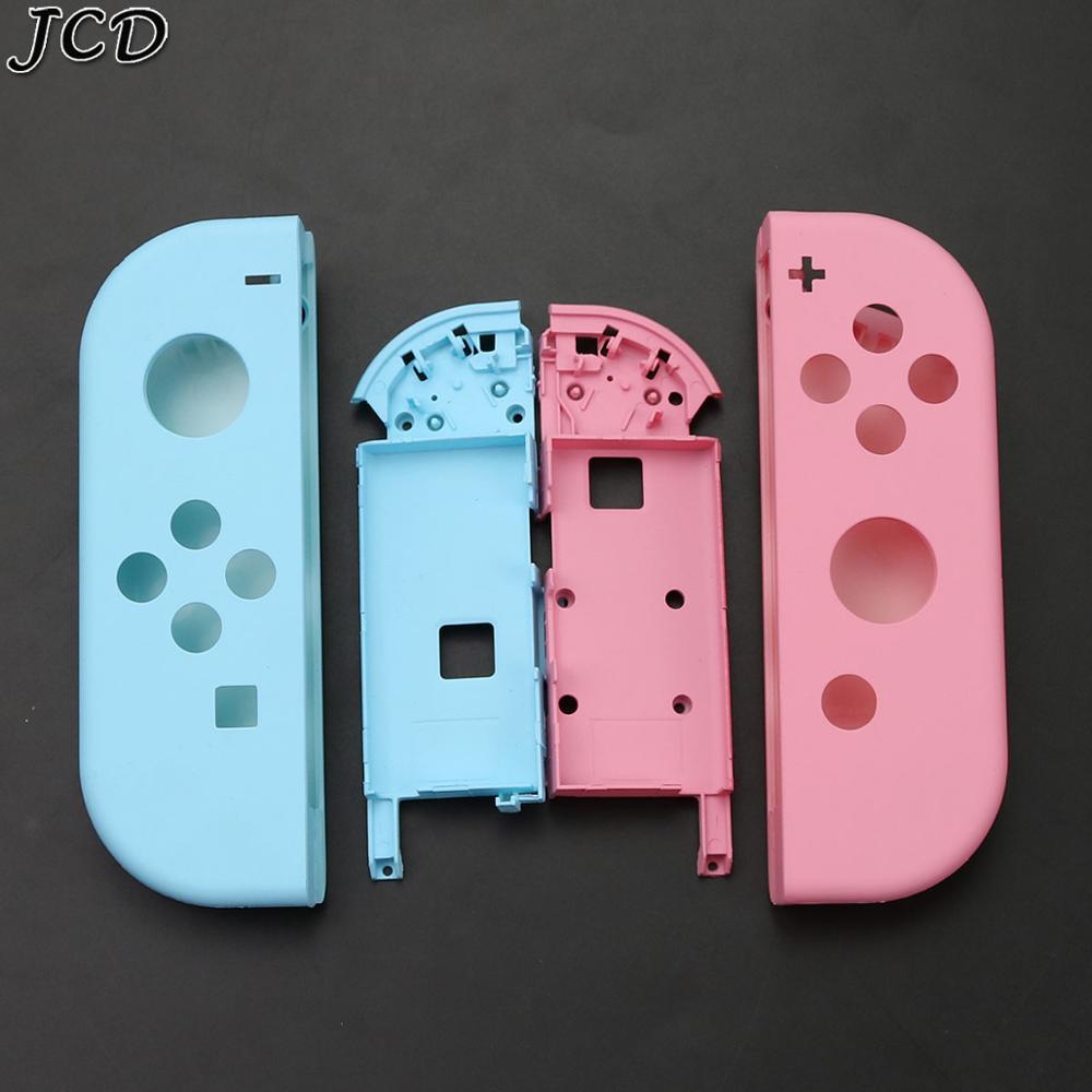 JCD reemplazo de bricolaje vivienda alegría-Con Shell Set de fundas para Switch NS NX consola y bien izquierda deslice el controlador de Shell: CA Blue Pink