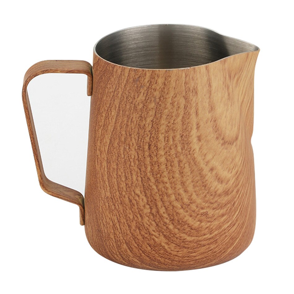 350/600ml koffiemelkkannetjes, roestvrijstalen melkschuimkannetje, trekbloembeker, espresso-opschuimer, mok, koffie, barista-gereedschap