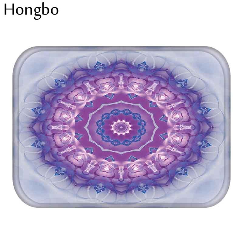 Hongbo bohême fleur bienvenue tapis de sol Mandala motif géométrique salle de bain cuisine tapis tapis fleuri paillasson: 14