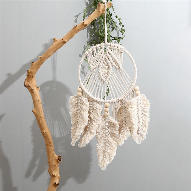 Cerceau floral en bois de bambou pour la décoration de la maison, cerceau en macramé, anneaux en bois pour la fête de mariage, couronne de fleurs bricolage, réplicateur de cadre, 1PC
