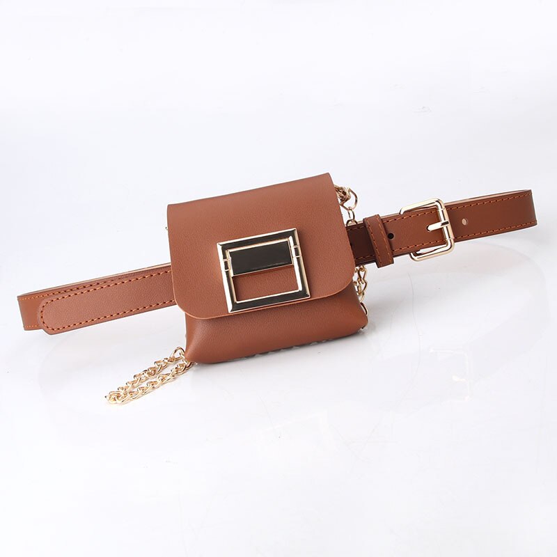 Heuptasjes vintage heuptasjes telefoontasje heuptasje van pu-leer vintage dames heuptas schoudertas met ketting