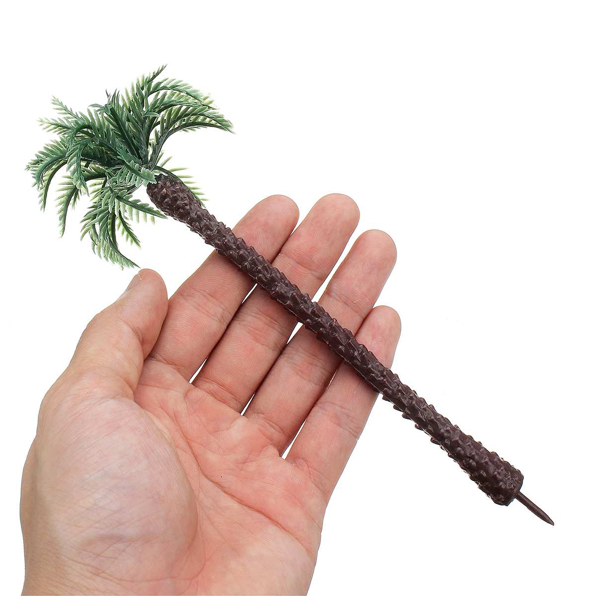 10pcs DIY Decor Artificial Coconut Tree Decor Mini Tropical Palm Trees Fairy Garden Miniature Landscape Scenery Decoration