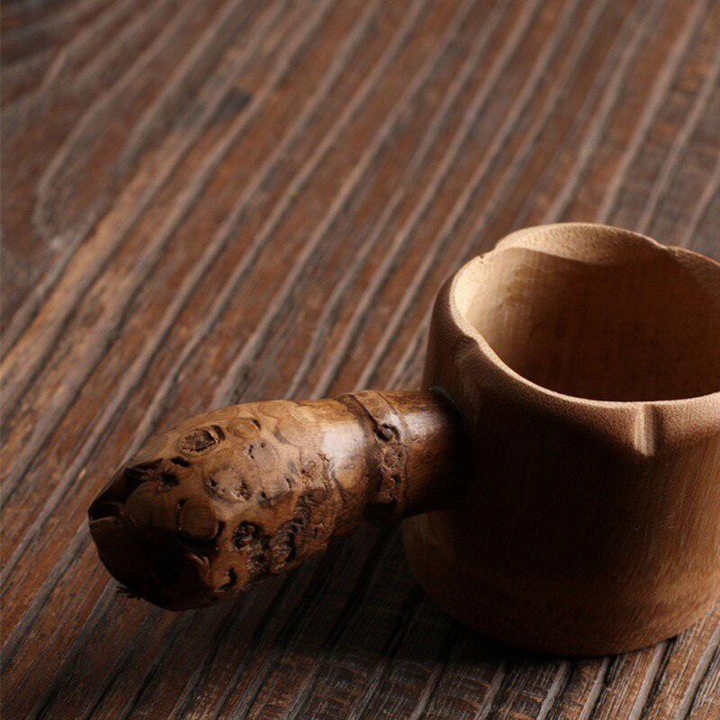 Japanese-style Tea Ceremony Filter Meng Zong Bamboo Root Spoon Leak Tea Set Filters