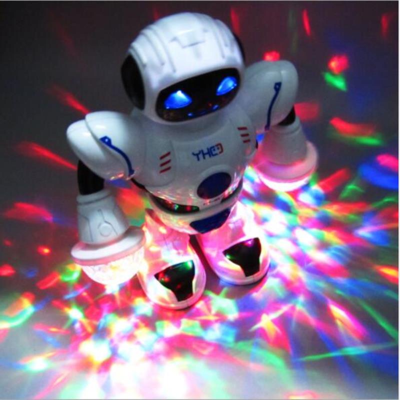 Space Robot Simulation Dancing Walking Colorful Light Kids Early Education Puzzle Game Baby Accompany 1pcs/pack