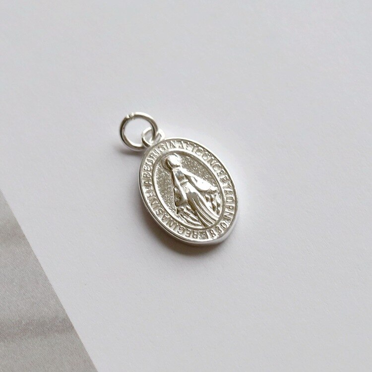 Leouerry 925 sterling sølv smykker sæt jomfru mary vedhæng / halskæder / armbånd / ringe sat til katolske religiøse smykker sæt: Vedhæng