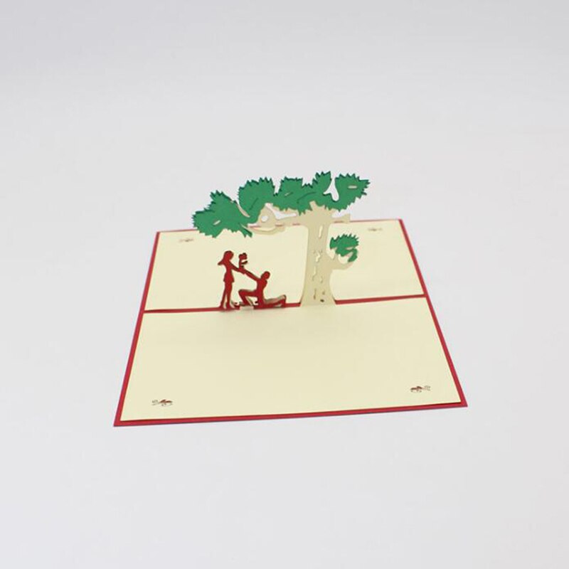 3d pop-upkaarten valentijnsdag ansichtkaart met envelop stickers huwelijksuitnodiging wenskaarten jubileum voor haar