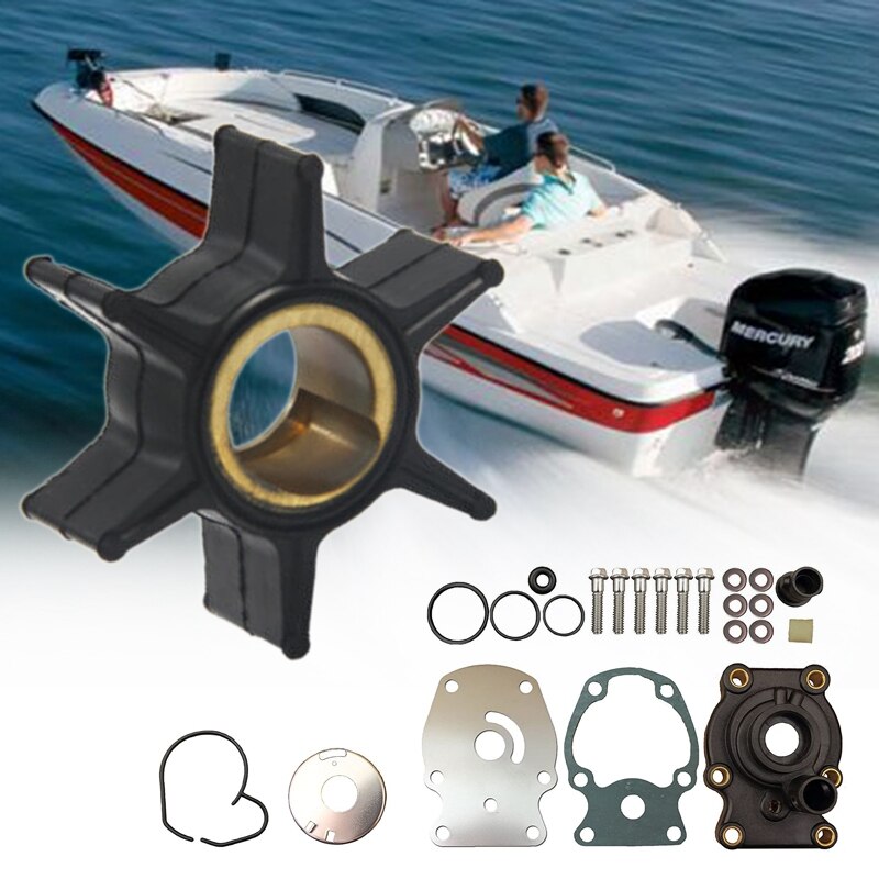 Kit de réparation de turbine de pompe à eau pour Johnson Evinrude 60 65 70 75HP 438597 432955 18-3389