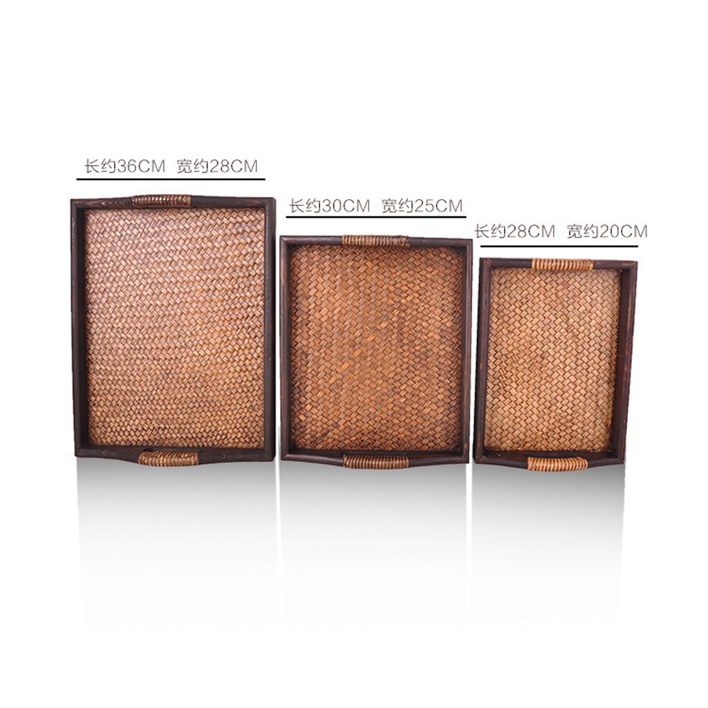 Wooden Tea Tray Serving Tray with Handles .Wood Choice of 3 Size