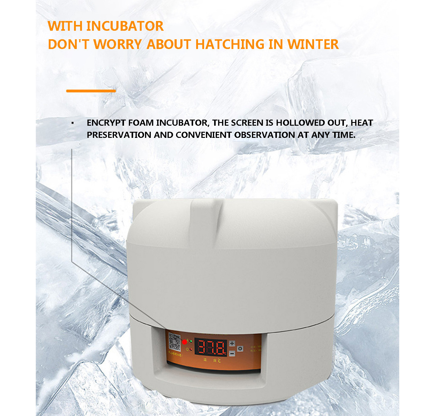 Mini 6 Egg Incubator Poultry Incubator Brooder Digital Temperature Hatchery Egg Incubator Hatcher Chicken Duck Bird Pigeon