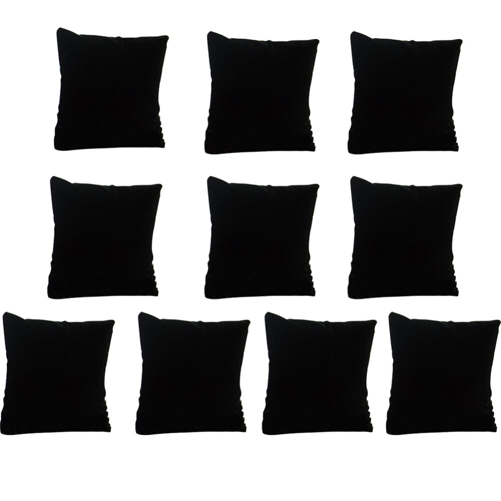 10Pcs Fluwelen Kussen Kussen Armband Horloge Sieraden Display Holder Showcase