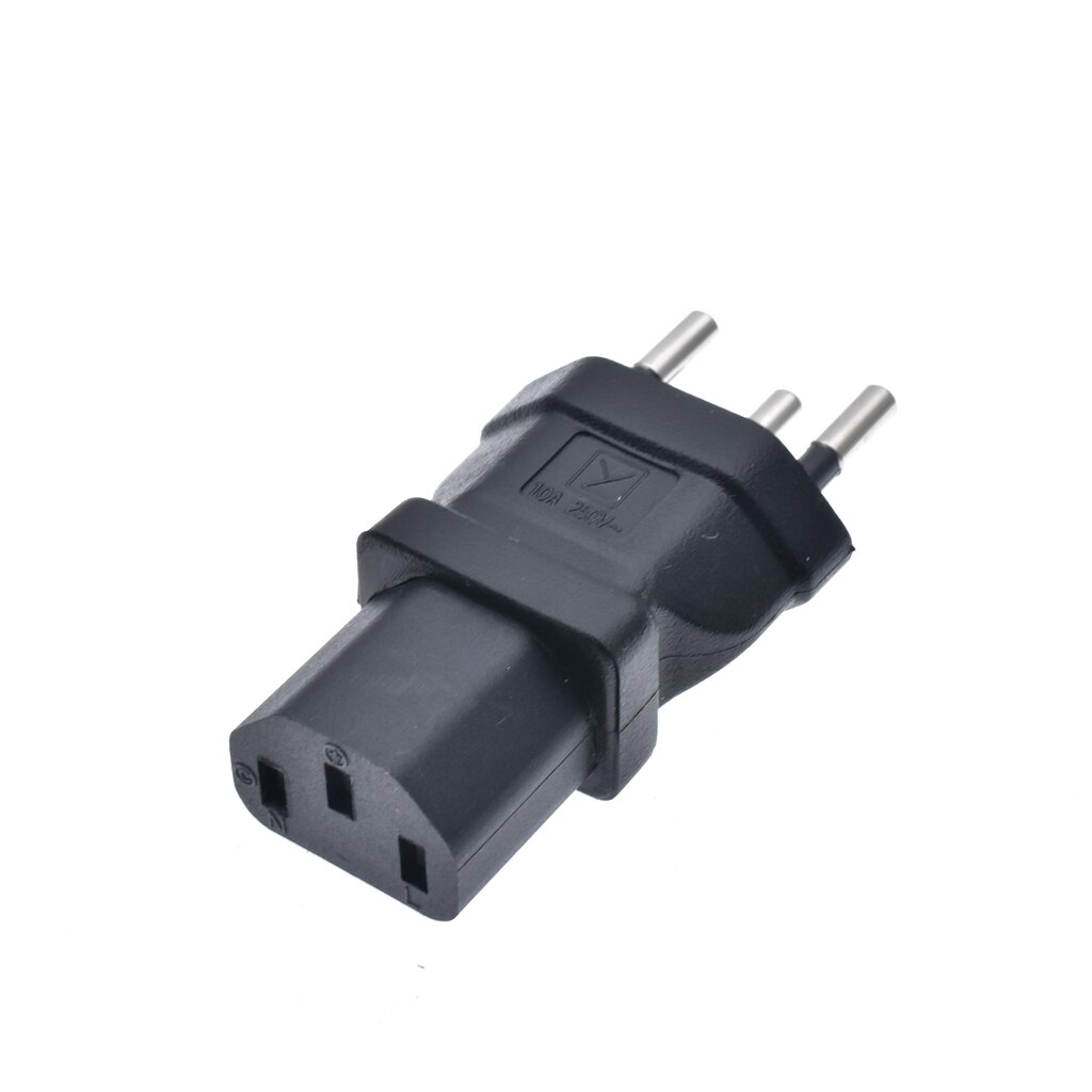 SEV1011 Swiss 3 Prong Plug to IEC 60320-C13 3 Prong Receptacle 250V 10A