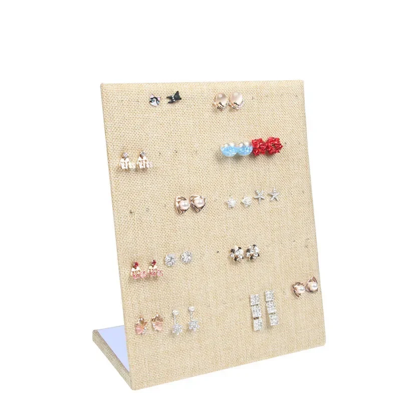 Flanel Sieradendoos Sieraden Display Oorbellen Stud Ketting Hanger Opslag Showcase Rack case Board
