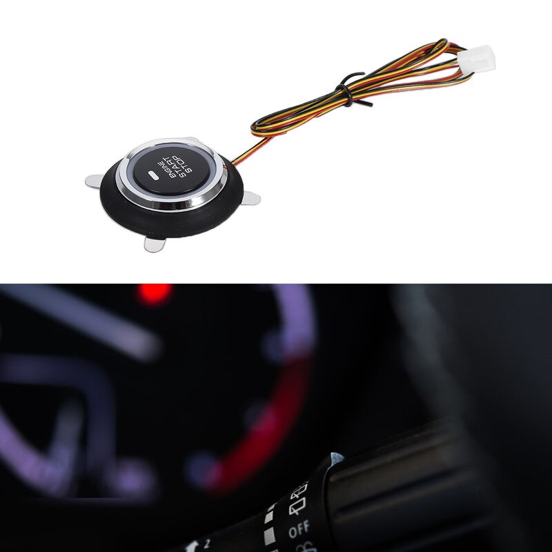 Universal DC 12V Car Start Stop Button Engine Push Start Button Alarm RFID Lock Keyless System Theft Protection System