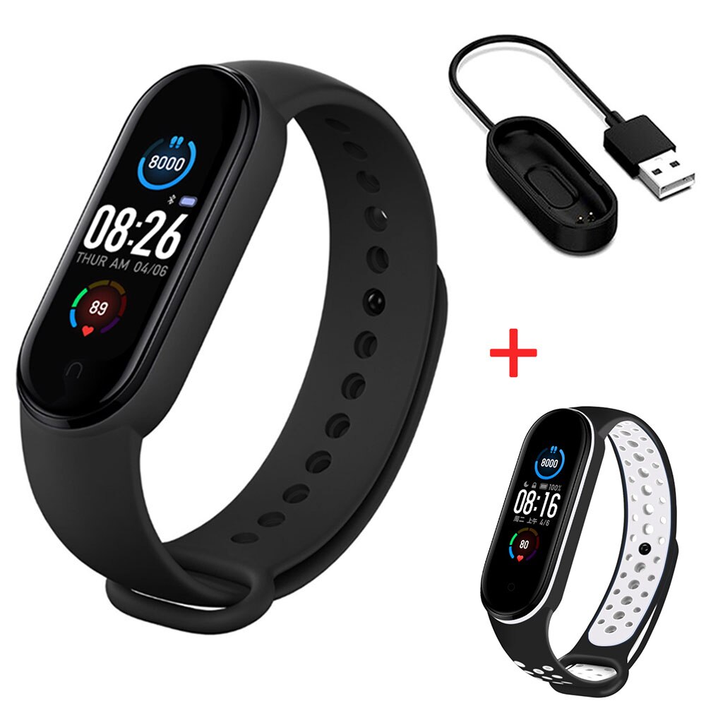 M5 Smart Band M5 Smart Uhren Sport Fitness Tracker Pedometer Herz Rate Blutdruck Monitor Bluetooth Armband Männer Frauen