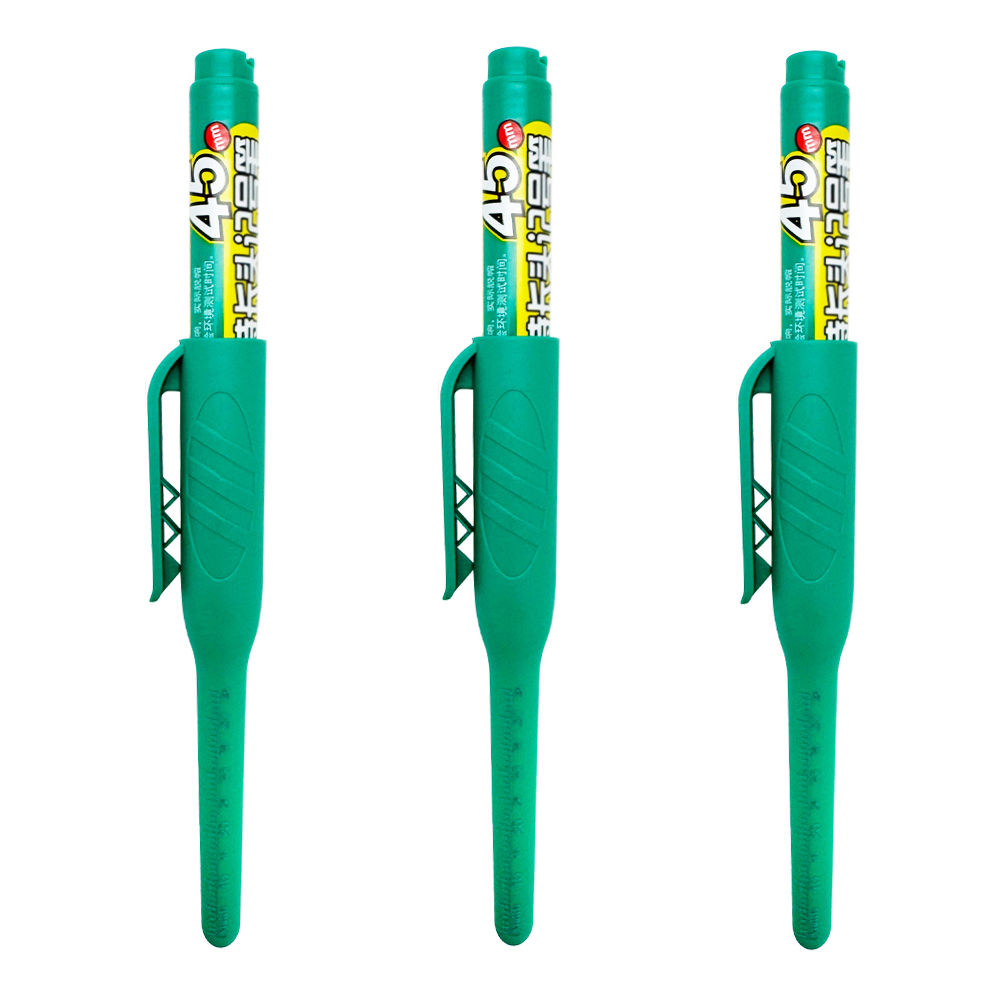 2-8Pcs 45mm Waterproof Long Head Nib Deep Hole Markers Pen Tile Carpenter Pen Multi-purpose for Woodworking Black/Blue/Red Ink: WHITE