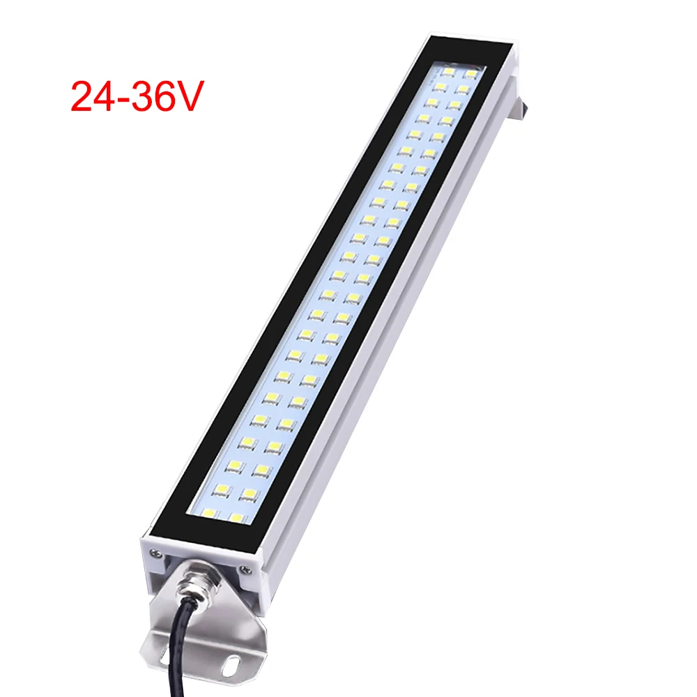 24V/220V Led Machine Tool Work Light Waterproof Oil-proof Explosion-proof Lamp CNC Lathe Lighting Lamp Aluminum Alloy Led Lamps: Red & Yellow & Blue / 15w