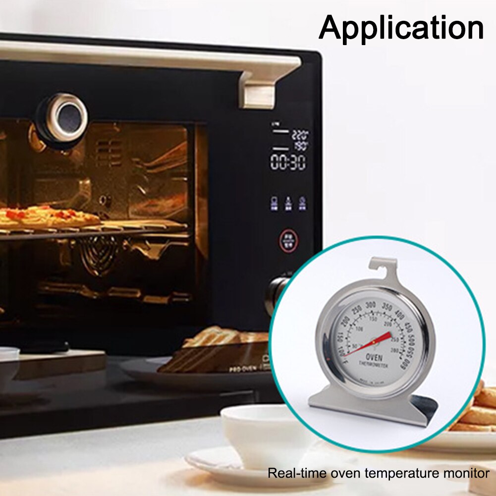 Classic Oven Thermometer 60°F~600°F/20°C~300°C Large Dial Stainless Steel Thermometer for Oven Grill Smoker