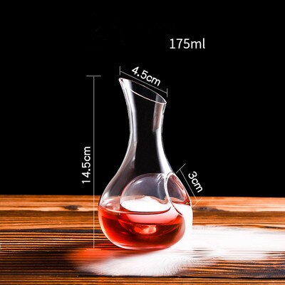 Botella de vino de cristal japonés, Sake, jarra de hielo de vidrio, botella de Sake, nido de hámster, contenedor de vino, sala de refrigeración, dispensador de vino, decantador: 175ML