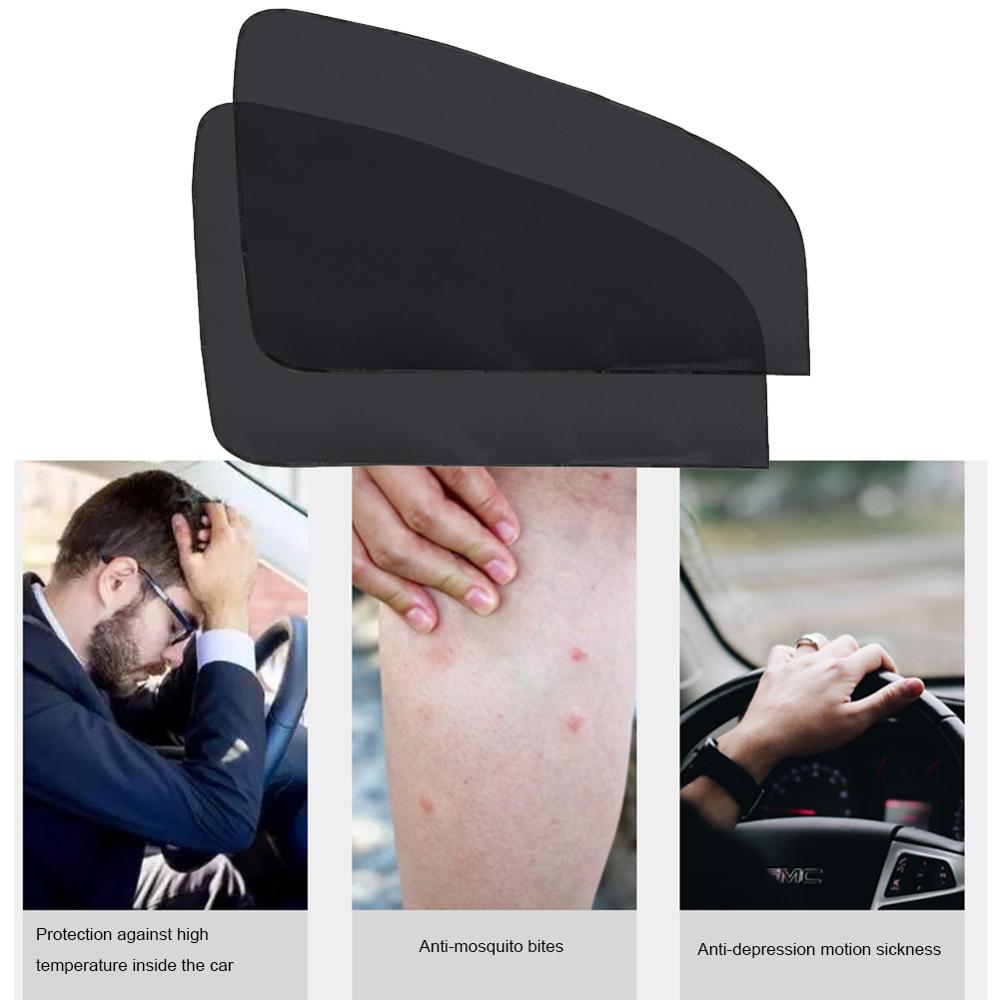 Bil sidevindu solskjerm magnetisk anti-tåke sammenleggbar auto foran mesh mesh vindu solskjerm svart biltilbehør styling