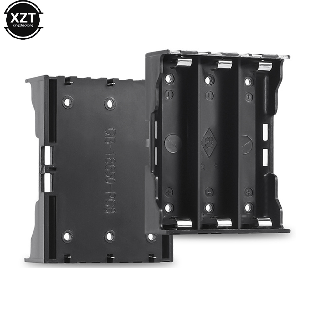 18650 Battery Case Holder DIY Storage Box Plastic Housing 3.7V Power Rechargeable Hold With 1 2 3 4 Slots: green