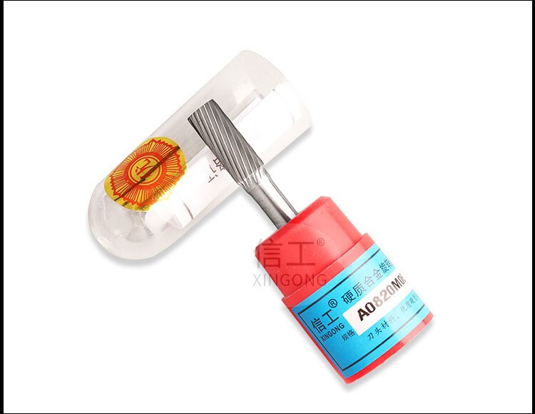 16*6MM Solid Carbide Tungsten Steel Milling Cutter Single Slot Metal Electric Grinding Head Carbide Rotary File Polishing Tool