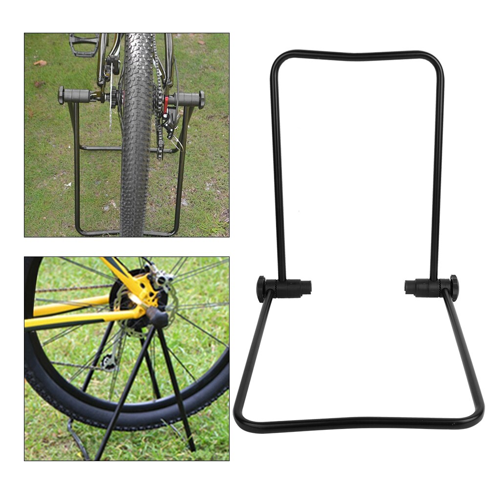 Universal Flexible Bicycle Bike Display Triple Wheel Hub Repair Stand Kick stand for Parking Holder Folding Storage Rack