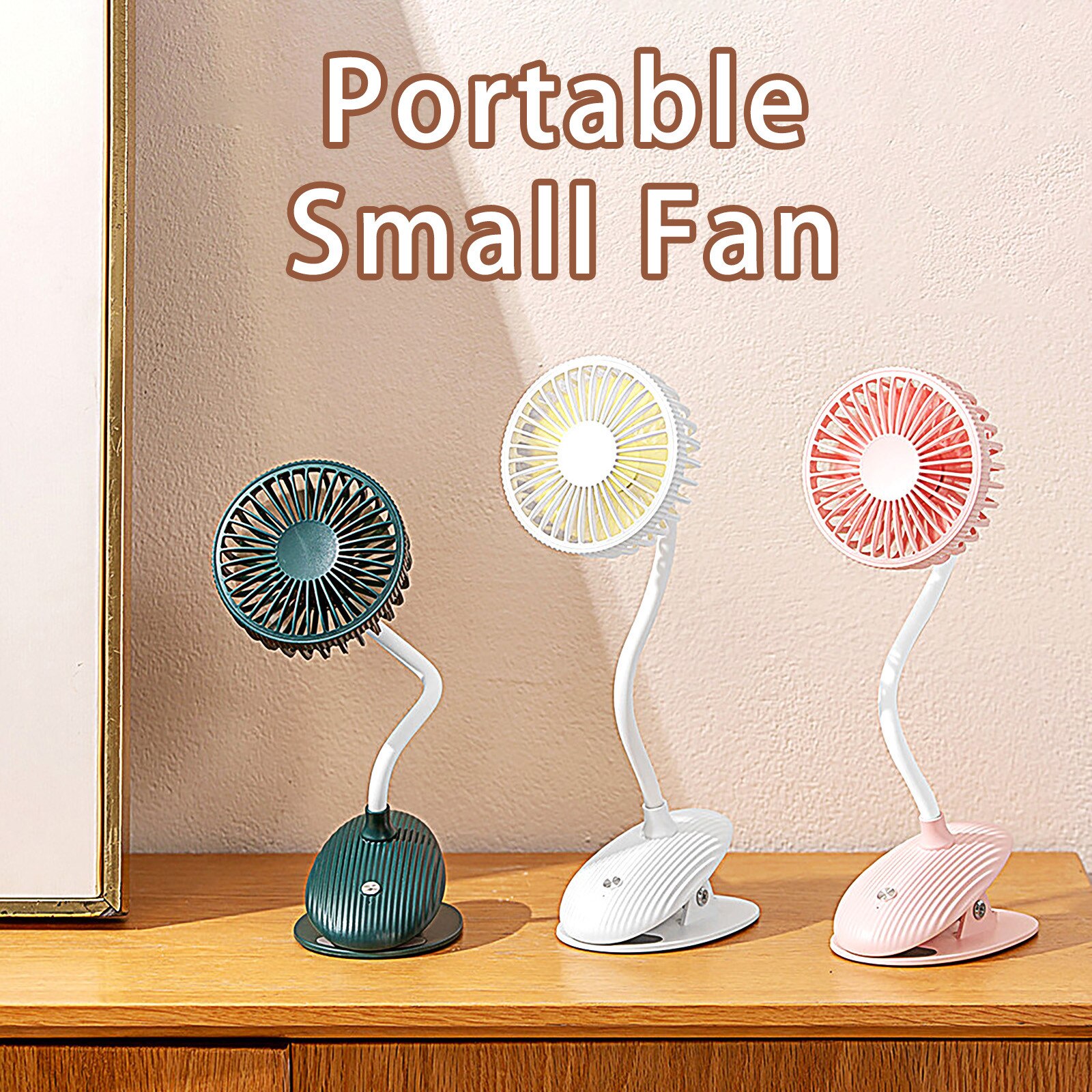1Pc Draagbare Mini Ventilator Usb Oplaadbare Handige Handheld Fan Geschikt Voor Familie Studentenflat Verstelbare Kleine Ventilator
