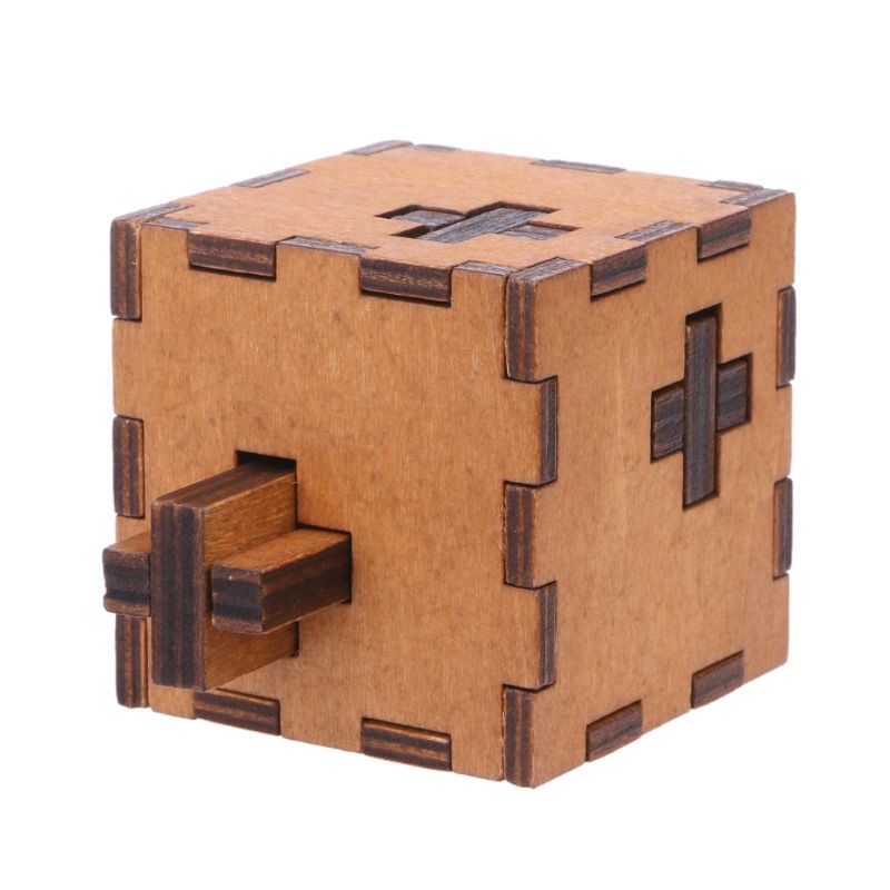 Cubo suizo de madera para niños, caja de rompecabezas secreto, juguete rompecabezas de madera, C5AA