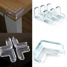 4Pcs Child Baby Safety Transparent Silicone Protector Table Corner Protection Cover Children Anticollision Edge Corner Guards