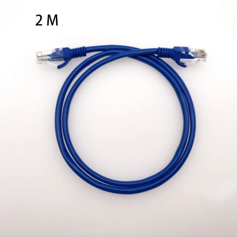 Blauw Ethernet Internet Lan CAT5e Netwerk Kabel Voor Computer Modem Router: 2 M