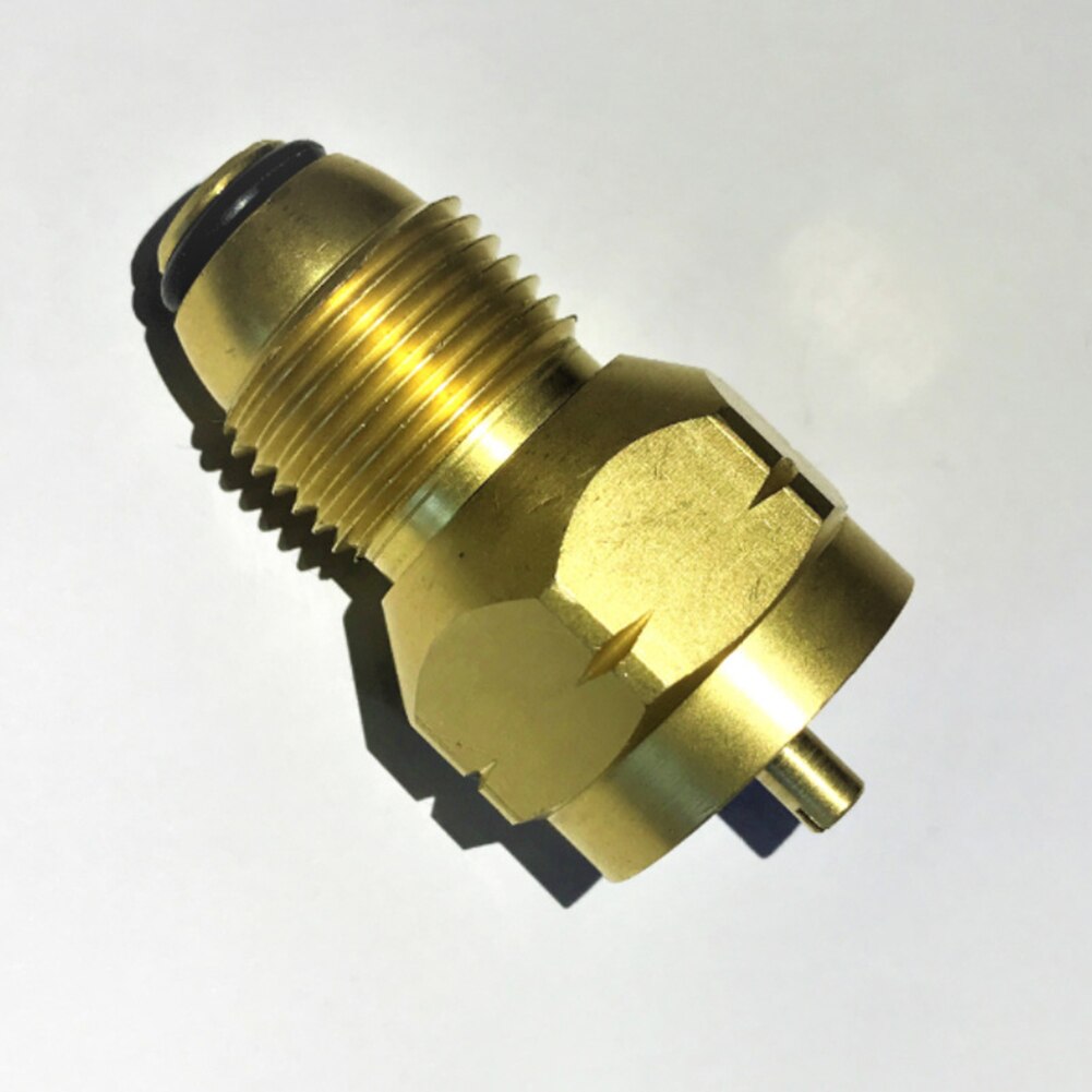 Adaptador de repuesto de propano, licuado de Gas, tanque cilíndrico pequeño de 1lb, carcasa calefactora Coleman de latón, accesorios para estufa de exterior